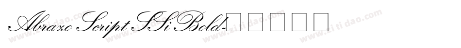 Abrazo Script SSi Bold字体转换